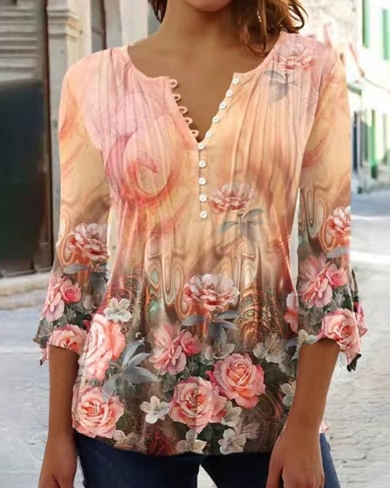 JOAN | ELEGANT TUMMY-COVERAGE COTTON BLEND TOP