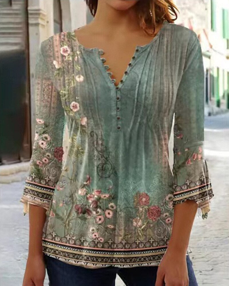 JOAN | ELEGANT TUMMY-COVERAGE COTTON BLEND TOP