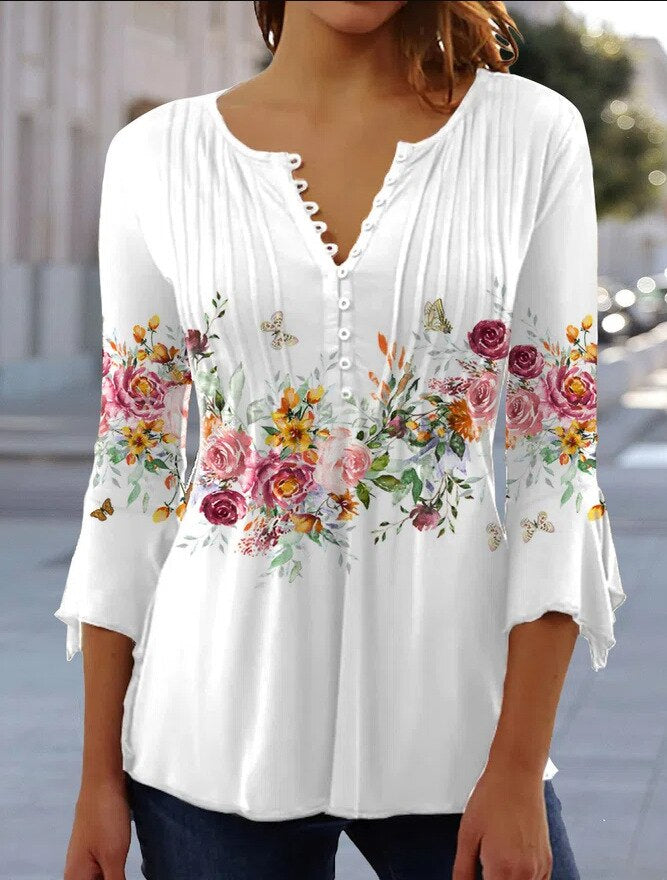 JOAN | ELEGANT TUMMY-COVERAGE COTTON BLEND TOP