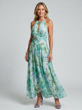 PORTIA | ELEGANT PLEATED MIDI DRESS WITH FLATTERING SILHOUETTE