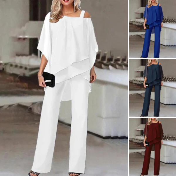 PATRICIA | ELEGANT OFF-THE-SHOULDER TWO-PIECE WITH FLATTERING DRAPE
