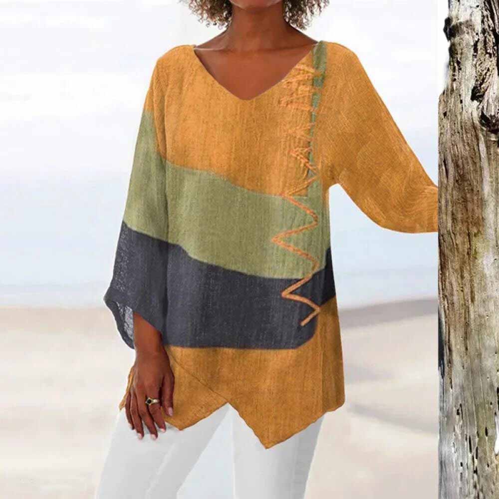 AMELIA | COSY ELEGANT COLORBLOCK LOOSE TUNIC