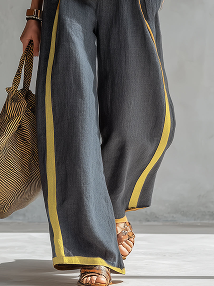 MICHELLE | FLATTERING LINEN TWO-PIECE WITH ELEGANT DRAPE