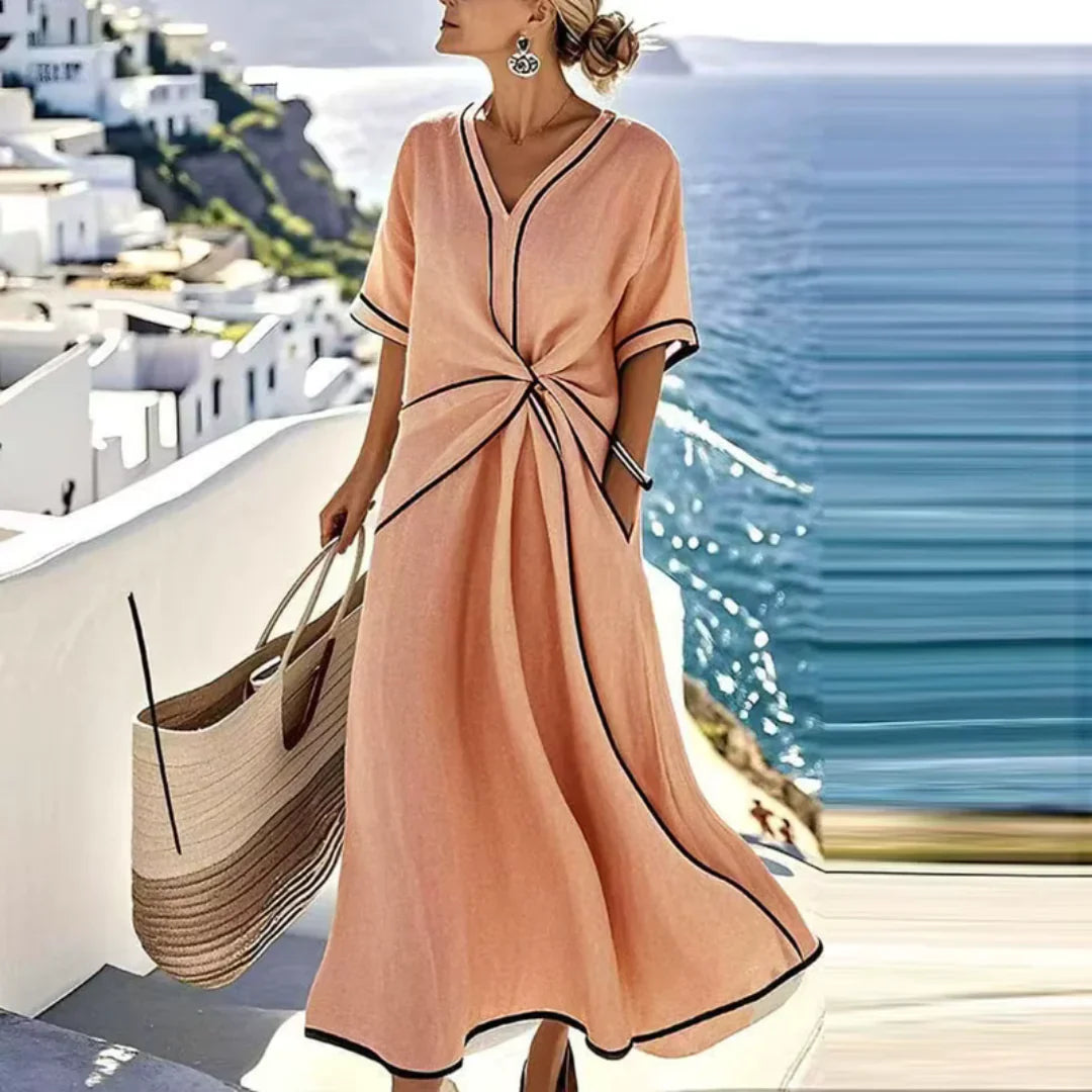 BEATRICE | FLATTERING MAXI DRESS WITH ELEGANT DRAPE