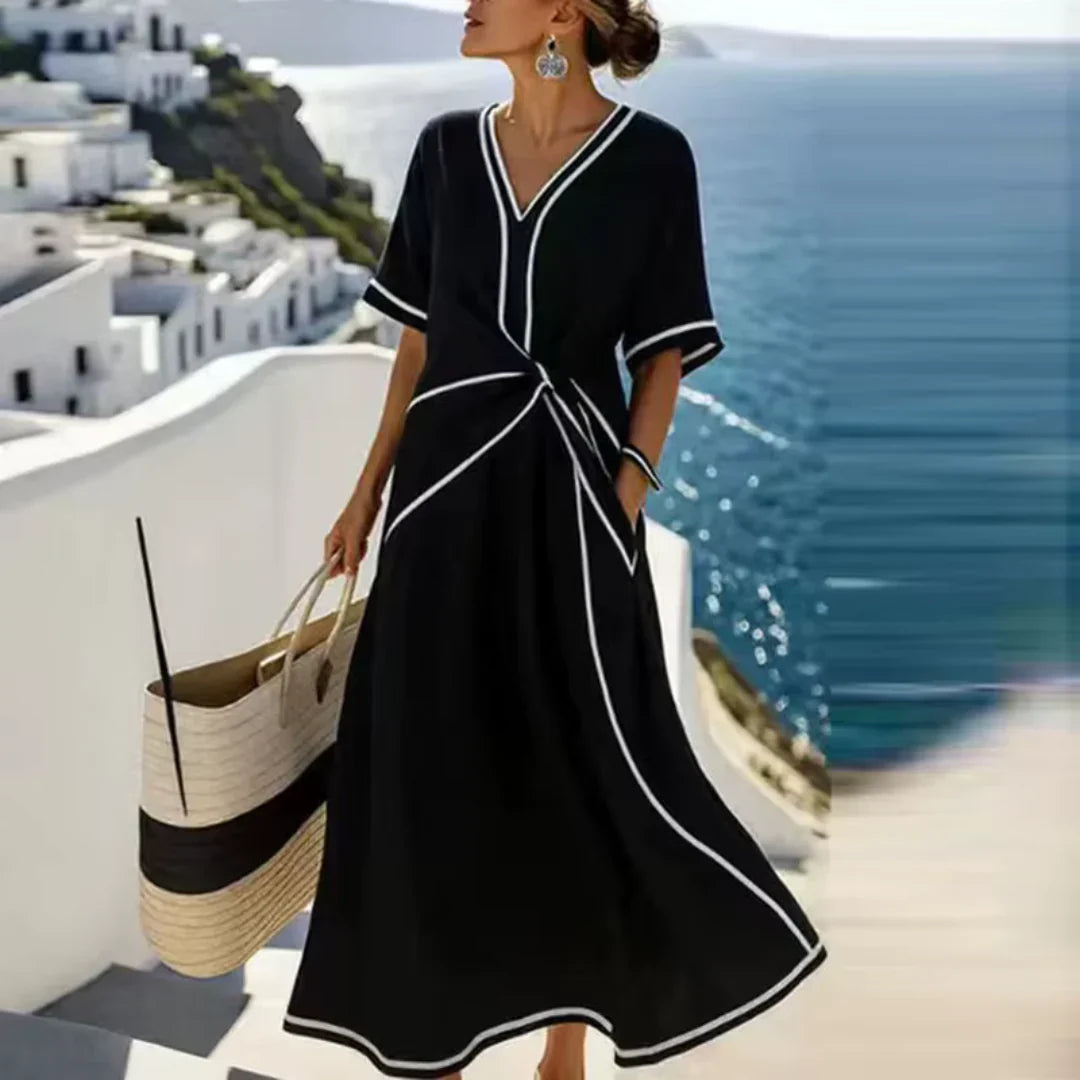 BEATRICE | FLATTERING MAXI DRESS WITH ELEGANT DRAPE