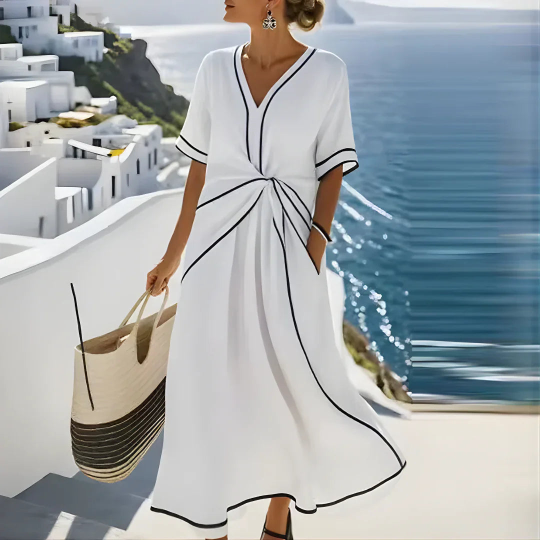 BEATRICE | FLATTERING MAXI DRESS WITH ELEGANT DRAPE