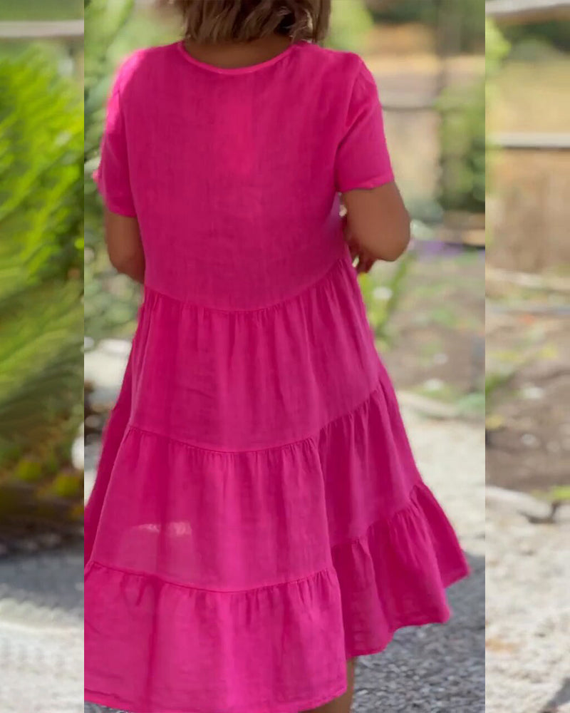 EASHA | ELEGANT BOHO TUMMY-COVERAGE DRESS