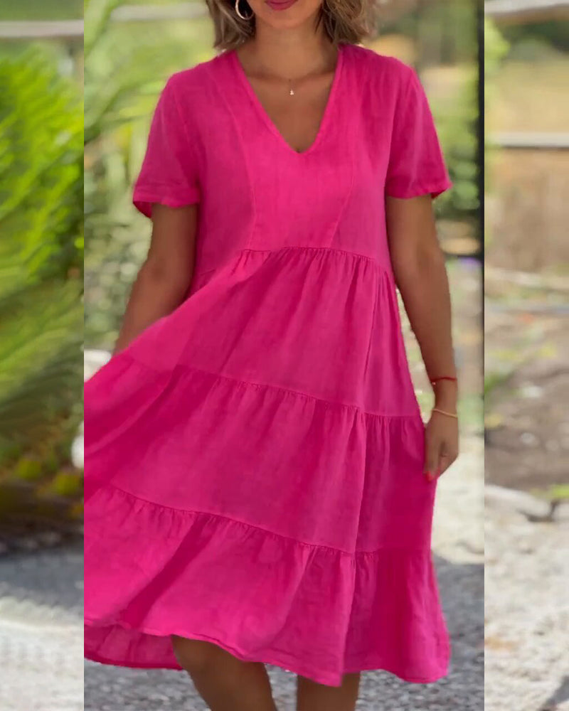 EASHA | ELEGANT BOHO TUMMY-COVERAGE DRESS