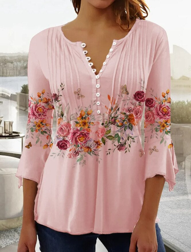 JOAN | ELEGANT TUMMY-COVERAGE COTTON BLEND TOP