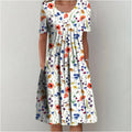 MAEVE | ELEGANT LAYERED MIDI DRESS WITH REFINED DRAPE