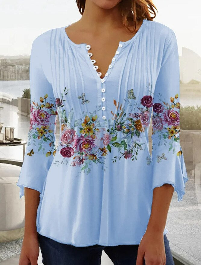 JOAN | ELEGANT TUMMY-COVERAGE COTTON BLEND TOP
