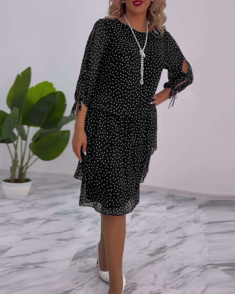 CHARLOTTE | FLATTERING MIDI DRESS WITH ELEGANT TUMMY COVERAGE