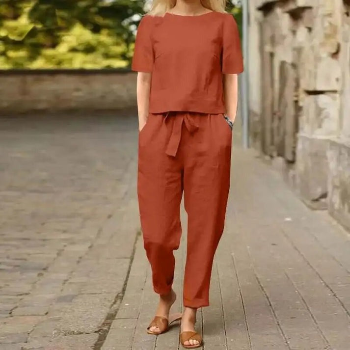 SAM | ELEGANT SUMMER TWO-PIECE SET WITH TUMMY COVERAGE
