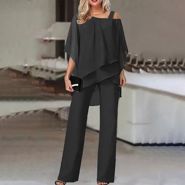 PATRICIA | ELEGANT OFF-THE-SHOULDER TWO-PIECE WITH FLATTERING DRAPE