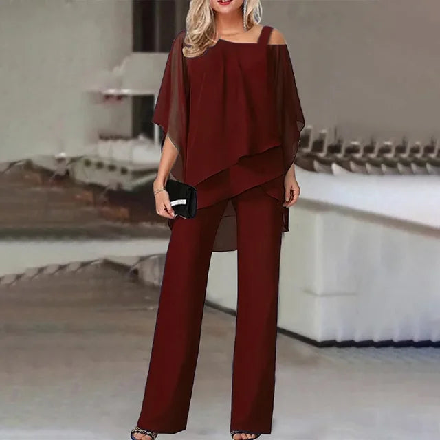 PATRICIA | ELEGANT OFF-THE-SHOULDER TWO-PIECE WITH FLATTERING DRAPE