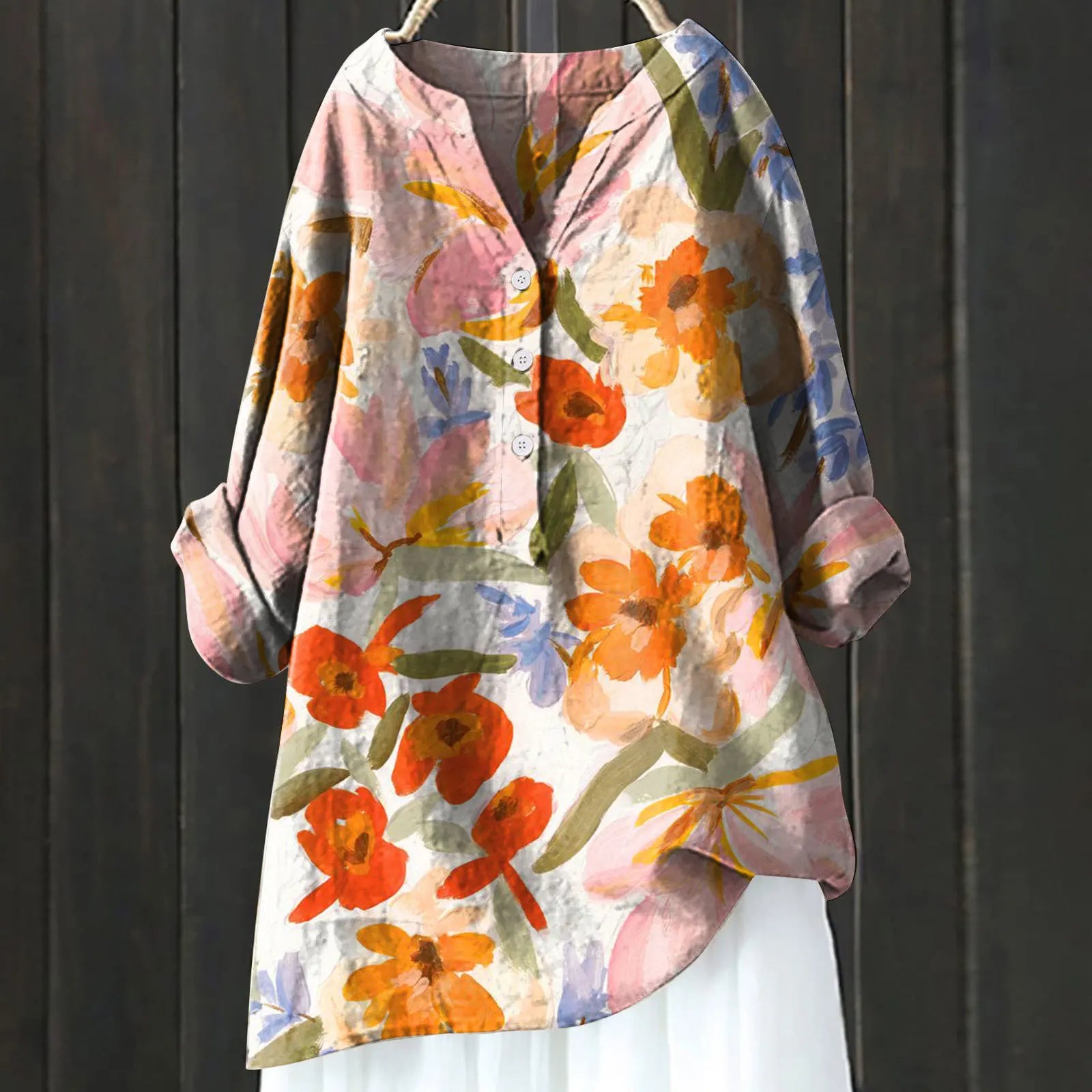 NATALIE | FLORAL PRINT BLOUSE WITH SOFT FEMININE CHARM