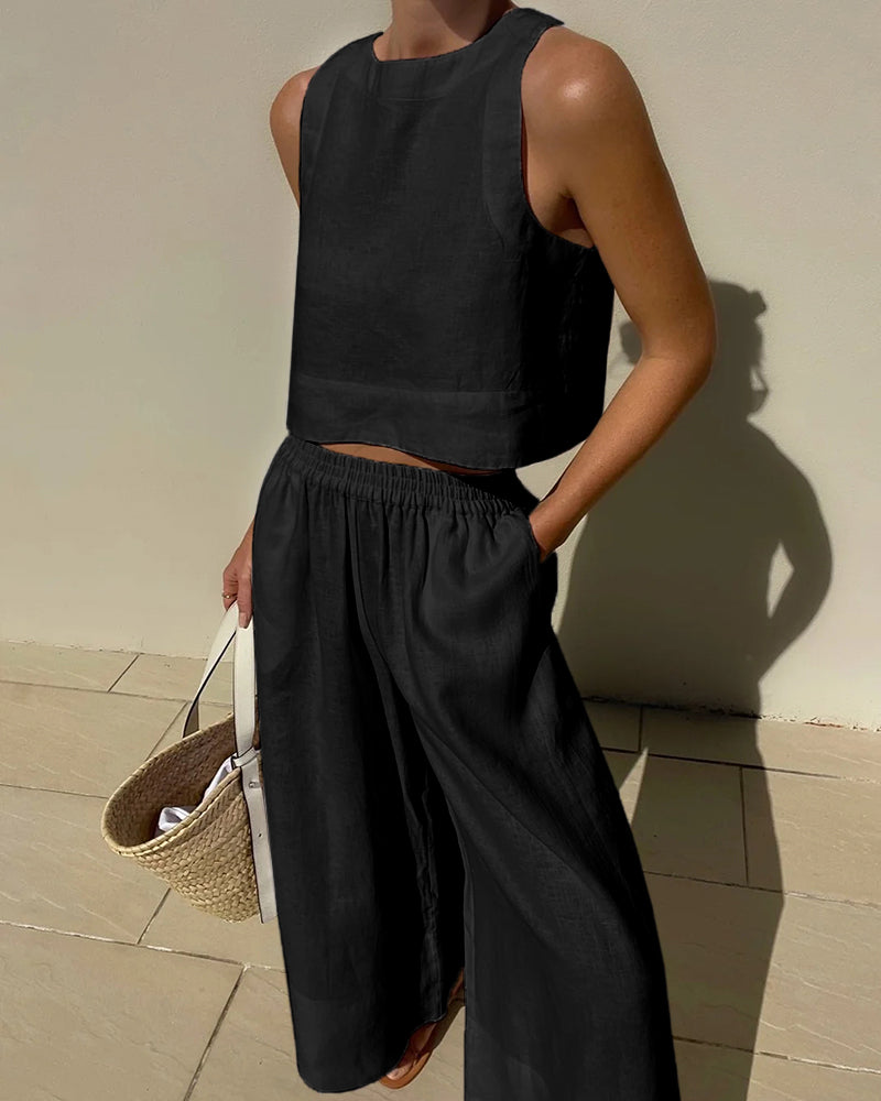 GEORGINA | ELEGANT TWO-PIECE SET WITH FLATTERING TUMMY COVERAGE