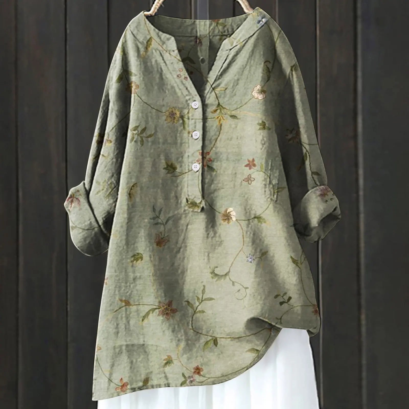 NATALIE | FLORAL PRINT BLOUSE WITH SOFT FEMININE CHARM