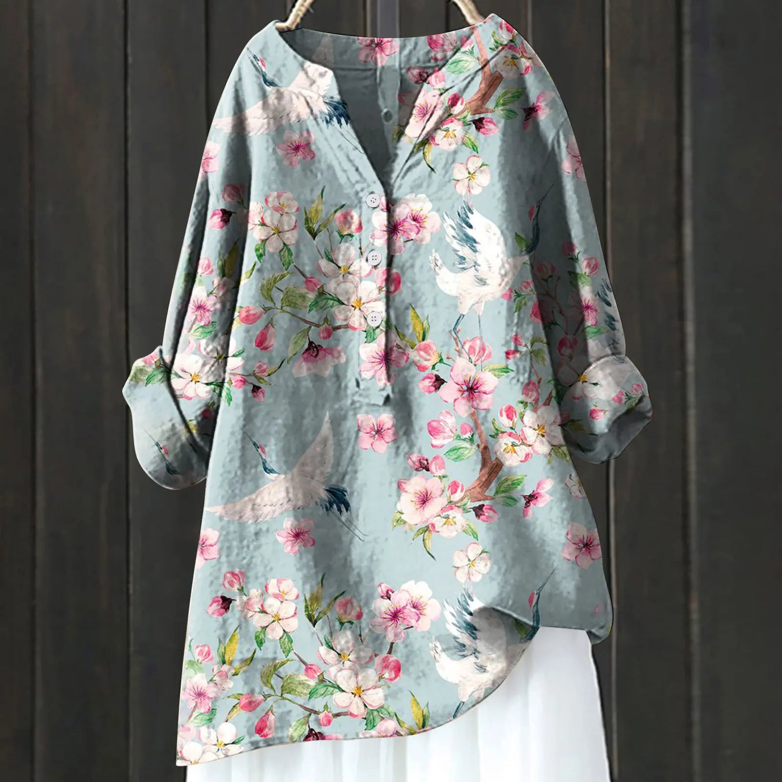 NATALIE | FLORAL PRINT BLOUSE WITH SOFT FEMININE CHARM