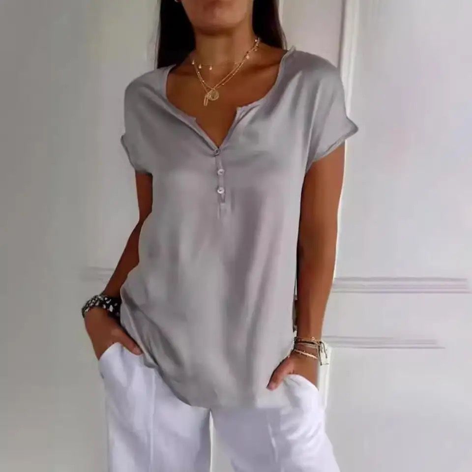 YANA | LUXURY CHENILLE V-NECK TOP