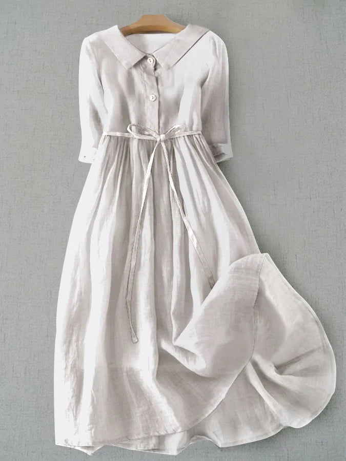 AURORA | FLOWING MIDI DRESS WITH ELEGANT DRAPE