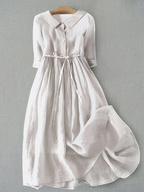 AURORA | FLOWING MIDI DRESS WITH ELEGANT DRAPE