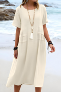 LORELAI | COSY ELEGANT RELAXED MIDI DRESS