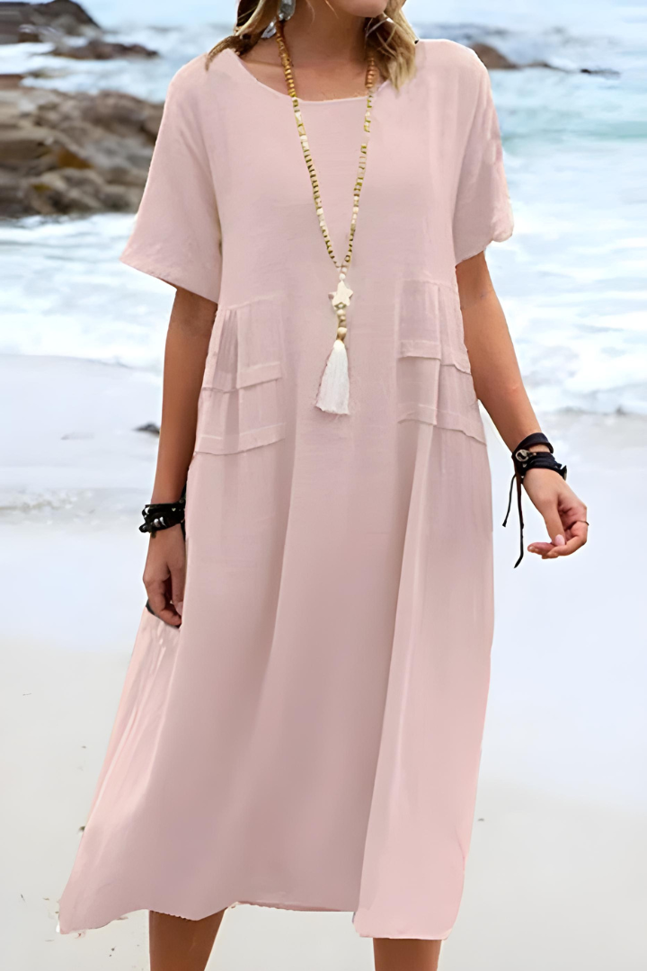 LORELAI | COSY ELEGANT RELAXED MIDI DRESS