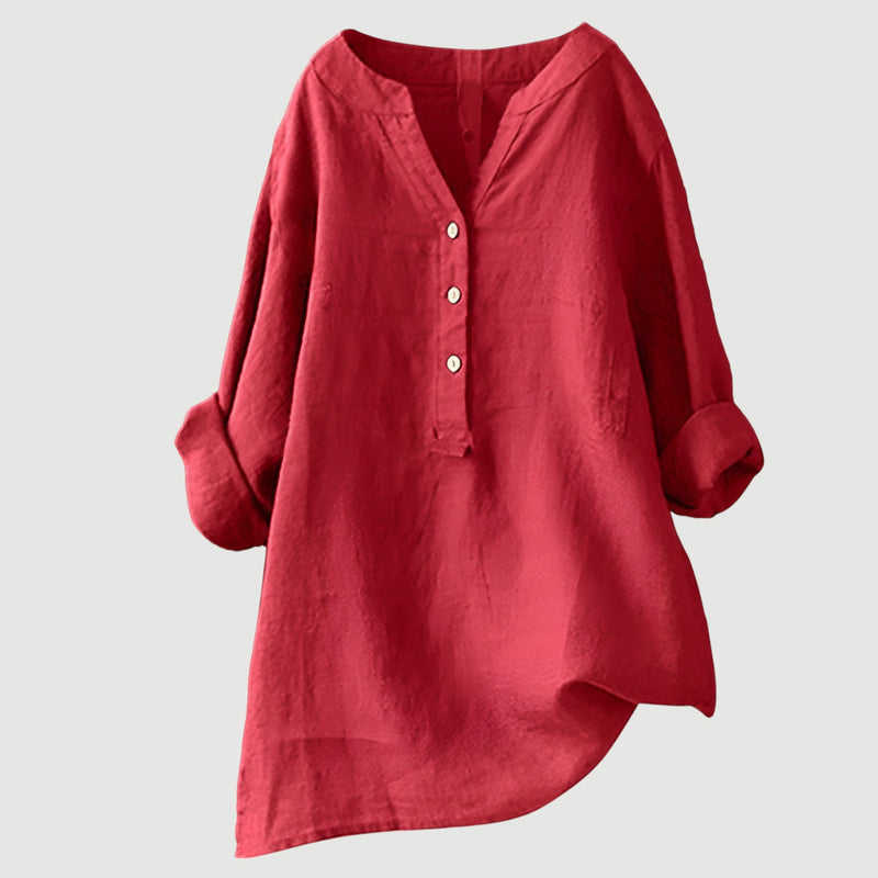 PEARL | RELAXED BLOUSE WITH FLATTERING DRAPE