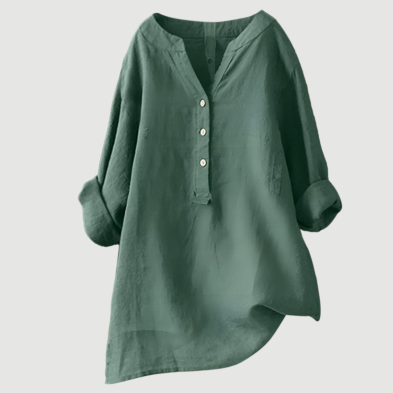 PEARL | RELAXED BLOUSE WITH FLATTERING DRAPE