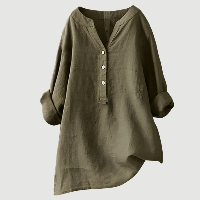 PEARL | RELAXED BLOUSE WITH FLATTERING DRAPE