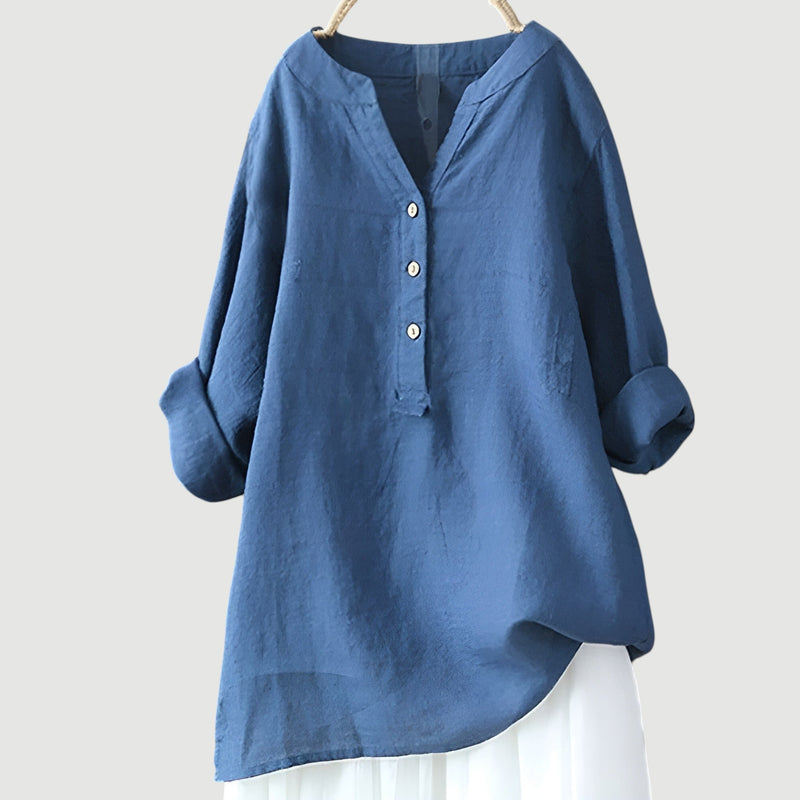 PEARL | RELAXED BLOUSE WITH FLATTERING DRAPE