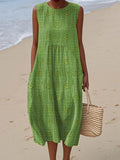 MAY | ELEGANT SLEEVELESS TUMMY-COVERAGE DRESS