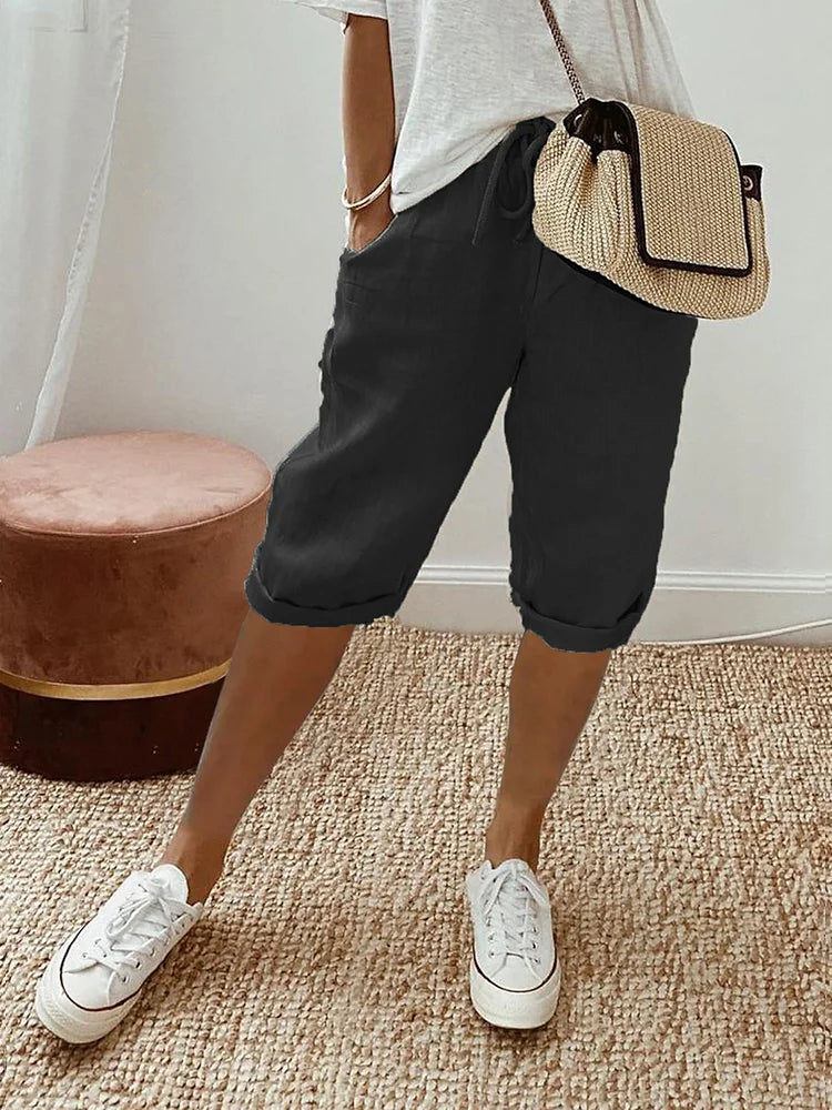 KAIRA | CHIC RELAXED DRAWSTRING SHORTS