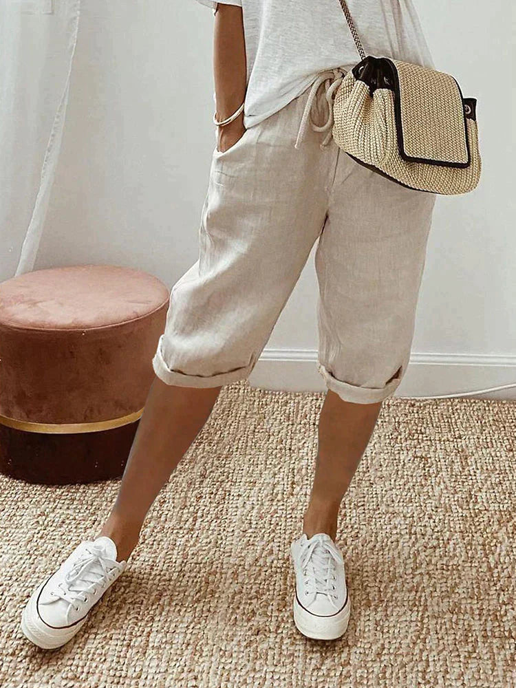 KAIRA | CHIC RELAXED DRAWSTRING SHORTS