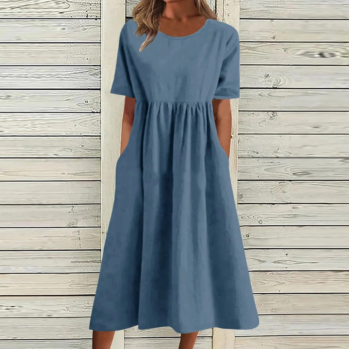ZOE | ELEGANT VINTAGE TUMMY-COVERAGE DRESS