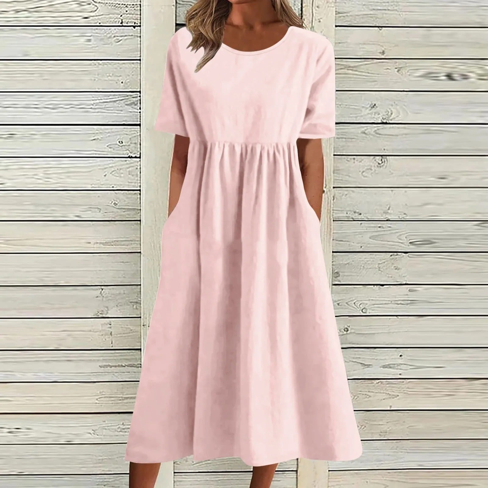 ZOE | ELEGANT VINTAGE TUMMY-COVERAGE DRESS