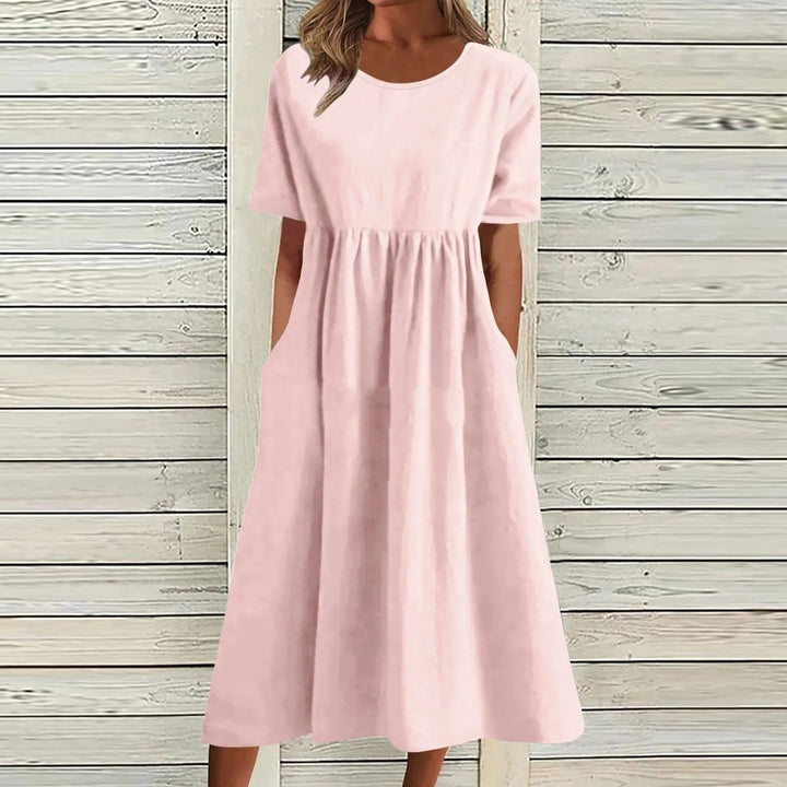 ZOE | ELEGANT VINTAGE TUMMY-COVERAGE DRESS